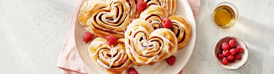 Cinnamon roll hartjes