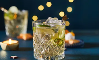 Ice tea green mocktail