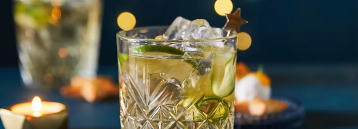 Ice tea green mocktail