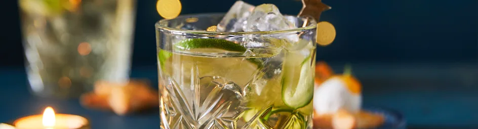 Ice tea green mocktail