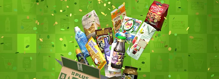 Alle boodschappen uit het PLUS boodschappenpakket