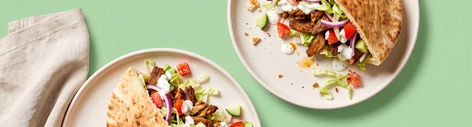 Broodje shoarma met knoflooksaus