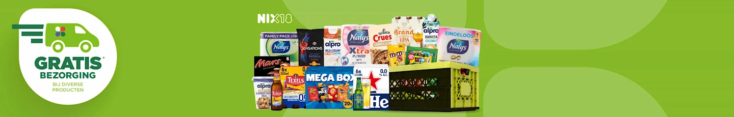 Gratis bezorging op verschillende producten