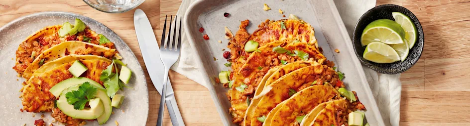 Vegan taco ovenschotel