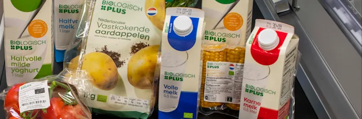 Biologische producten van PLUS.