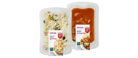 PLUS oosterse maaltijden 2 voor 5,50. Geldig t/m 23 december