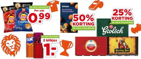 Verschillende aanbiedingen voor het WK geldig van 10 t/m 30 juni