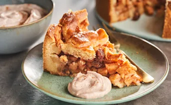Appeltaart met kaneelkwark