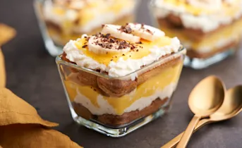 Bananentiramisu met advocaat en chocolade