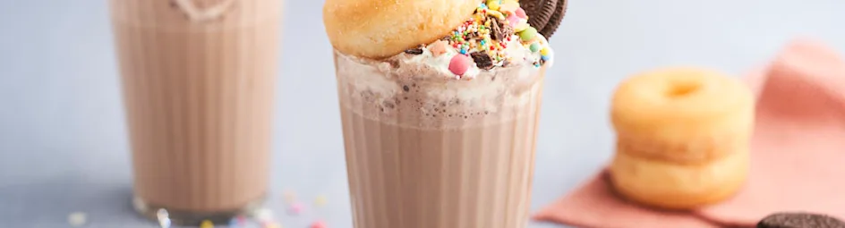 Koffie-chocolade freakshake