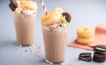 Koffie-chocolade freakshake