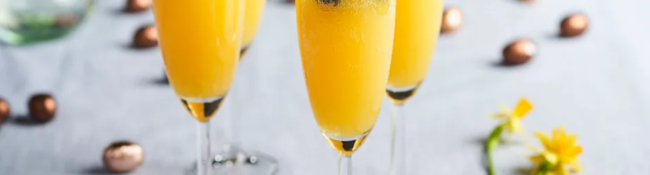 Alcoholvrije mimosa’s met munt