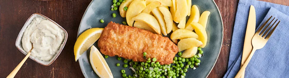 Fish & chips met tuinerwten