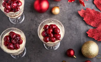 Dubbele chocolademousse met kersen