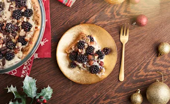 Tiramisu trifle met bramen