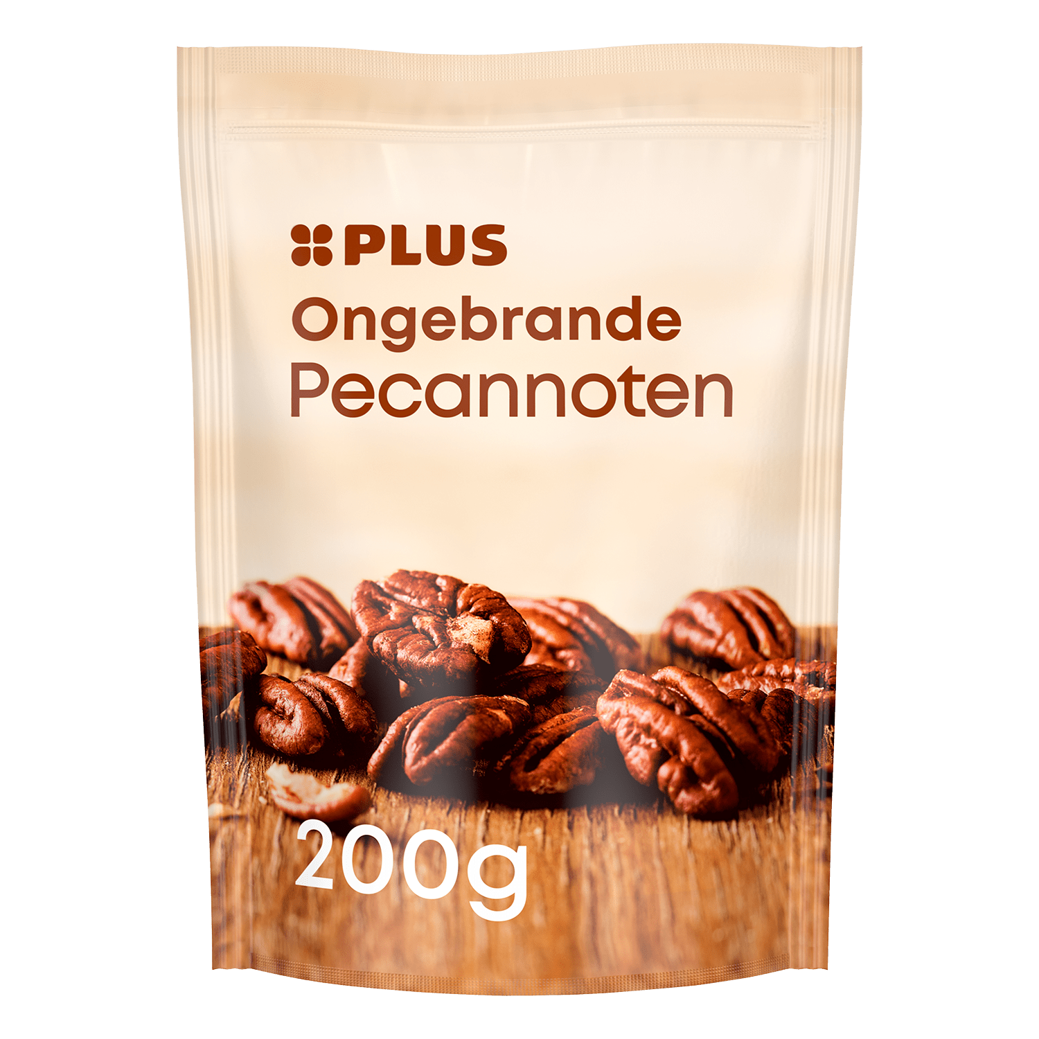 PLUS Pecannoten Ongebrand Ongezouten Per Stazak 200 G