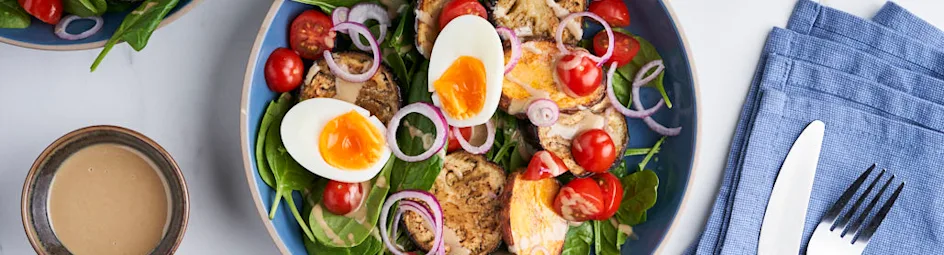 Midden-Oosterse Sabich bowl