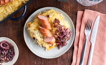 Zuurkoolstamppot met rookworst