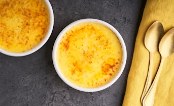 Makkelijke crème brûlée met mandarijn