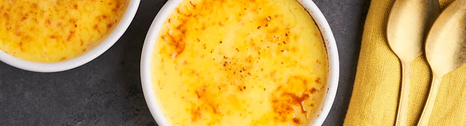 Makkelijke crème brûlée met mandarijn