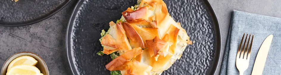 Griekse spanakopita met feta