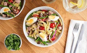 Pastasalade Niçoise met tonijn