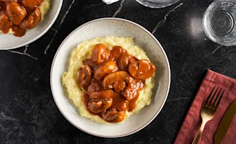 Champignon stoof met spitskool stamppot