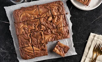 Brownies met pindakaas