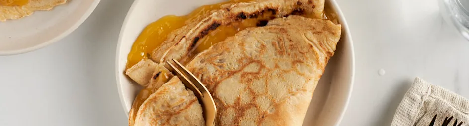 Crêpes met lemon curd
