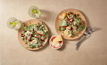 Sperziebonensalade met krieltjes en spekjes