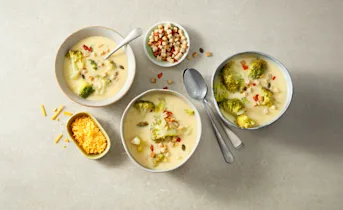 Broccoli cheddar soep