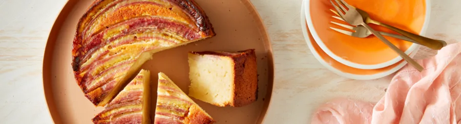 Upside down bananencake