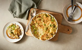 Mac and Cheese met spruiten