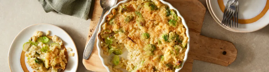 Mac and Cheese met spruiten