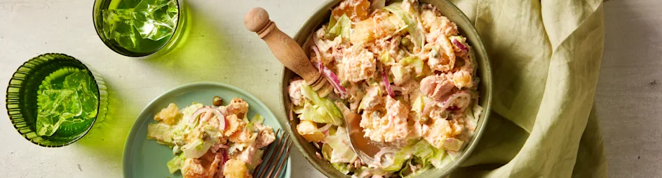 Tonijn salade met croutons
