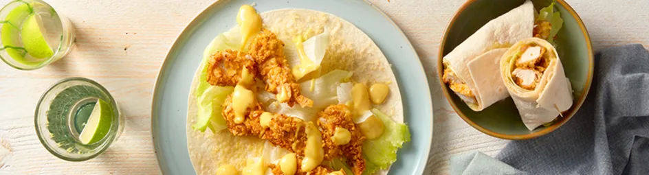 Wraps met krokante kip