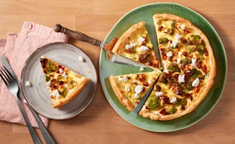 Broccolitaart met geitenkaas