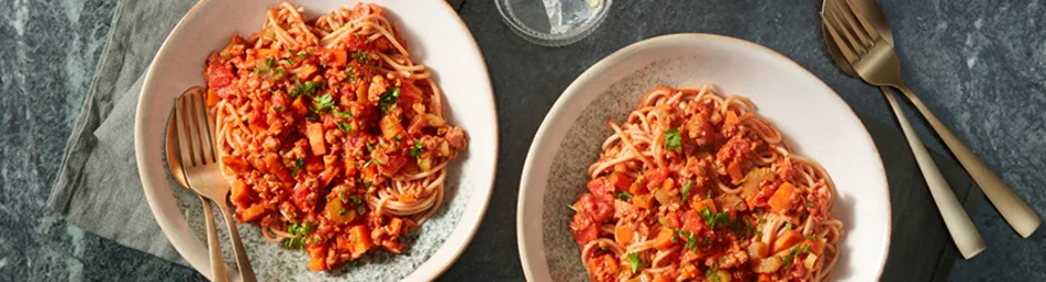 Vegan pasta bolognese