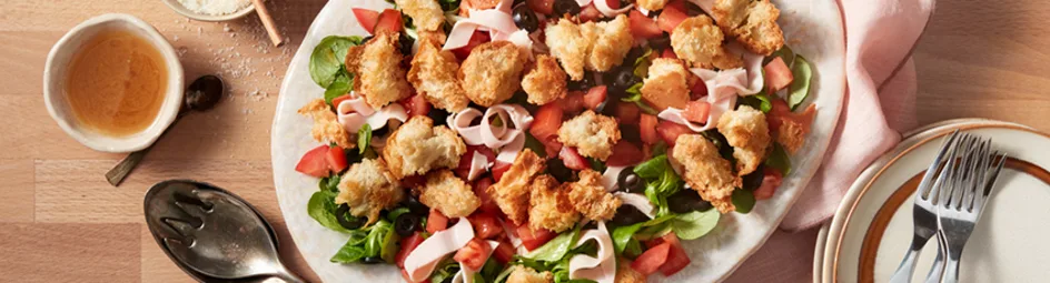 Italiaanse salade met kipfilet