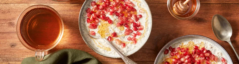 Overnight oats met granaatappel