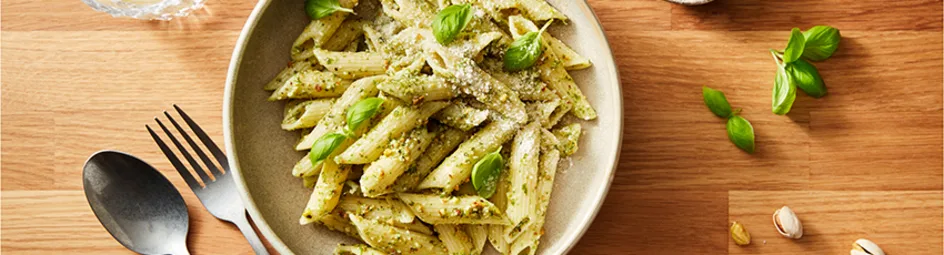 Pasta pistache pesto