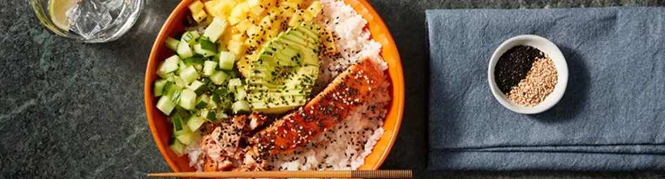 Pokébowl met zalm