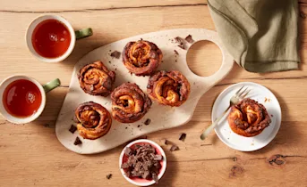 Hazelnootpasta cruffins