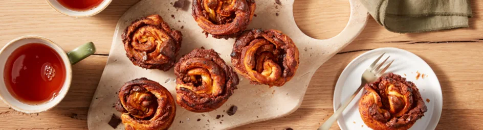 Hazelnootpasta cruffins