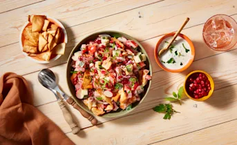 Fattoush salade met granaatappel