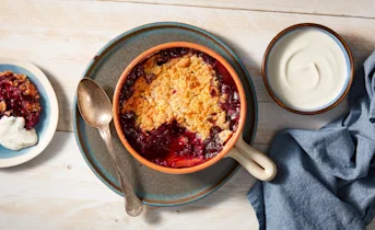 BBQ crumble met Griekse yoghurt