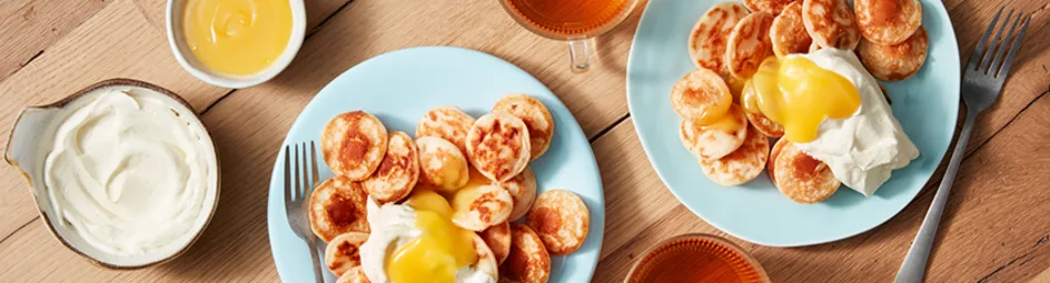 Poffertjes met lemon curd