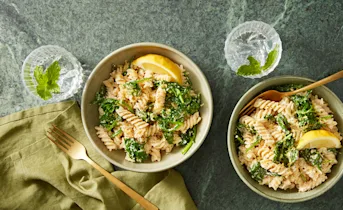 Spinazie citroen fussili