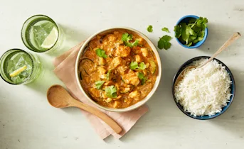 Gele curry met basmatirijst