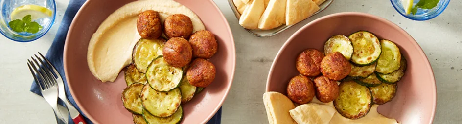 Hummus bowl met falafel